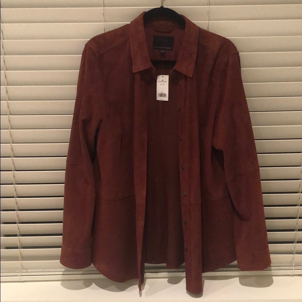 Genuine suede shacket (XL)